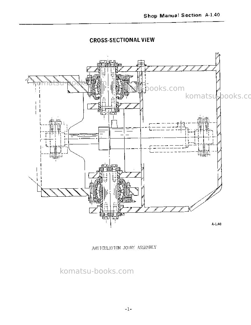 Komatsu 830 Repair & maintenance cover Page 7 Komatsu 830 Repair & maintenance cover Page 7