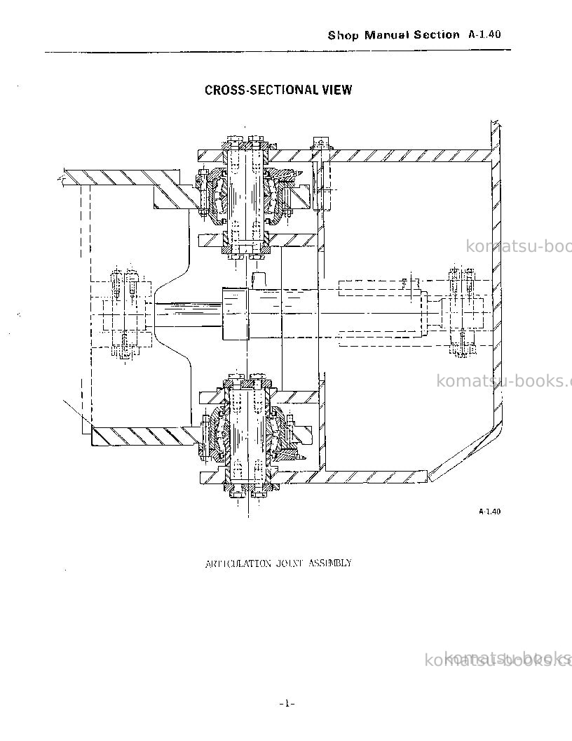 Komatsu 830 Repair & maintenance cover Page 7 Komatsu 830 Repair & maintenance cover Page 7