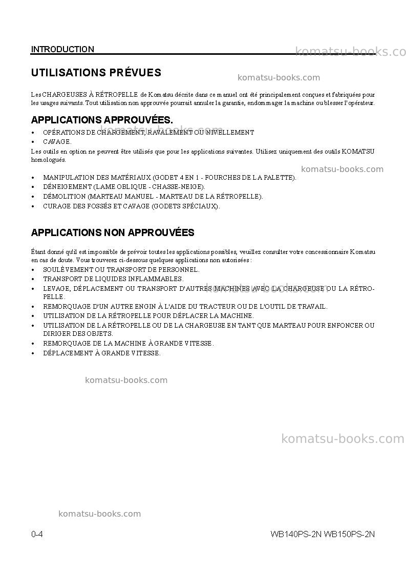 Komatsu sk1020-5ita-turbo Operation manual cover Page 7