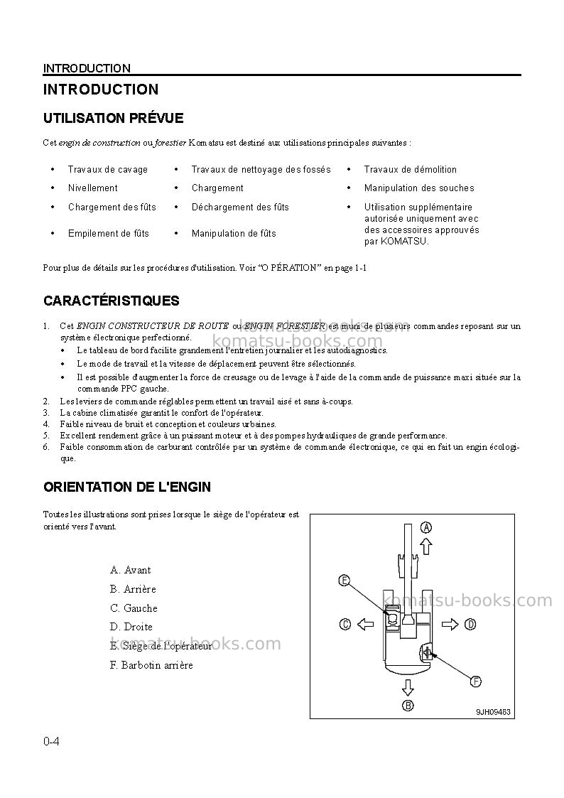 Komatsu pc300ll-7usa-tier 3 Manuel d'utilisation couverture Page 7