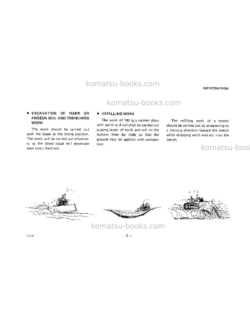 Komatsu d45p-1jpn Operation manual cover Page 7 Komatsu d45p-1jpn Operation manual cover Page 7