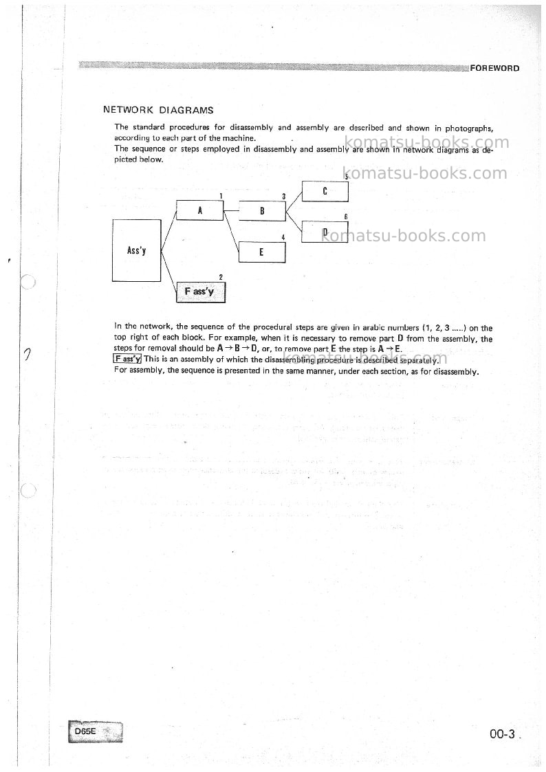 Komatsu d65e-6jpn Repair & maintenance cover Page 7