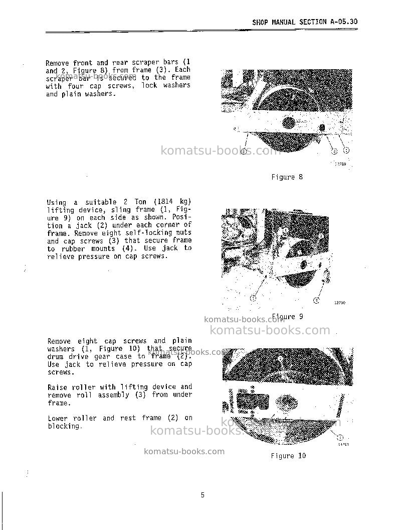 Komatsu dd742 Repair & maintenance cover Page 7 Komatsu dd742 Repair & maintenance cover Page 7