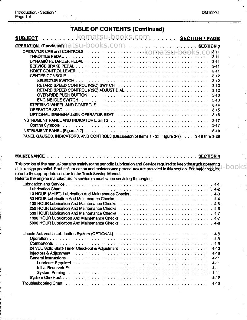 Komatsu 830eusa Operation manual cover Page 7