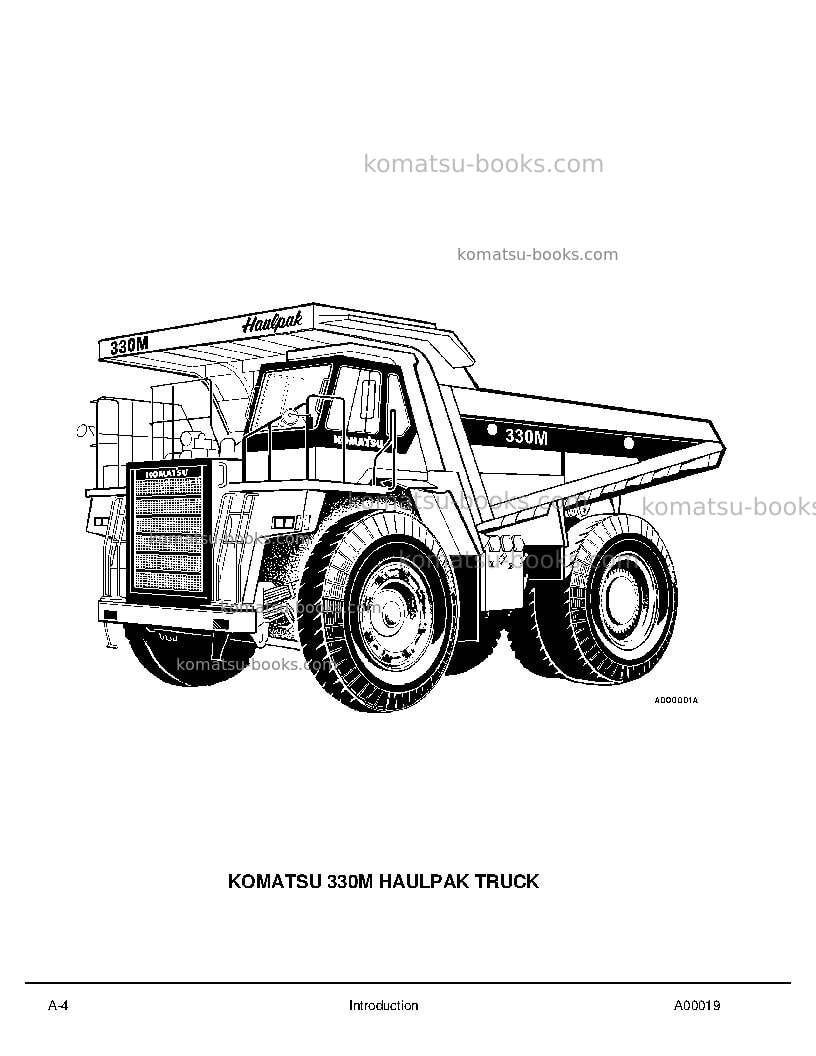 Komatsu 330musa-sa12v140z-1 eng Repair & maintenance cover Page 7 Komatsu 330musa-sa12v140z-1 eng Repair & maintenance cover Page 7