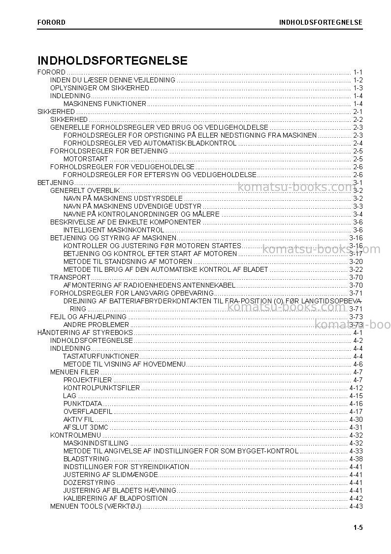 Komatsu d65pxi-18jpn Operation manual cover Page 7 Komatsu d65pxi-18jpn Operation manual cover Page 7