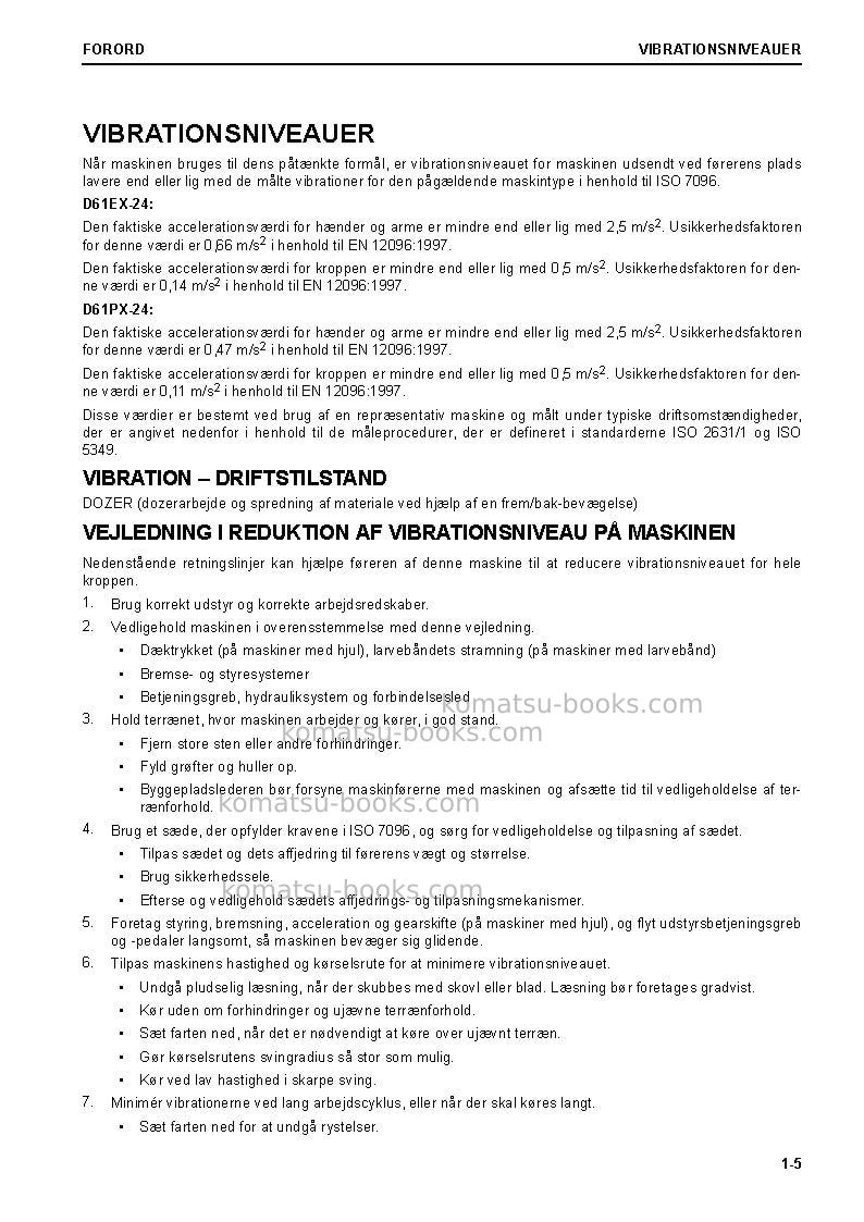 Komatsu d61px-24jpn Operation manual cover Page 7 Komatsu d61px-24jpn Operation manual cover Page 7
