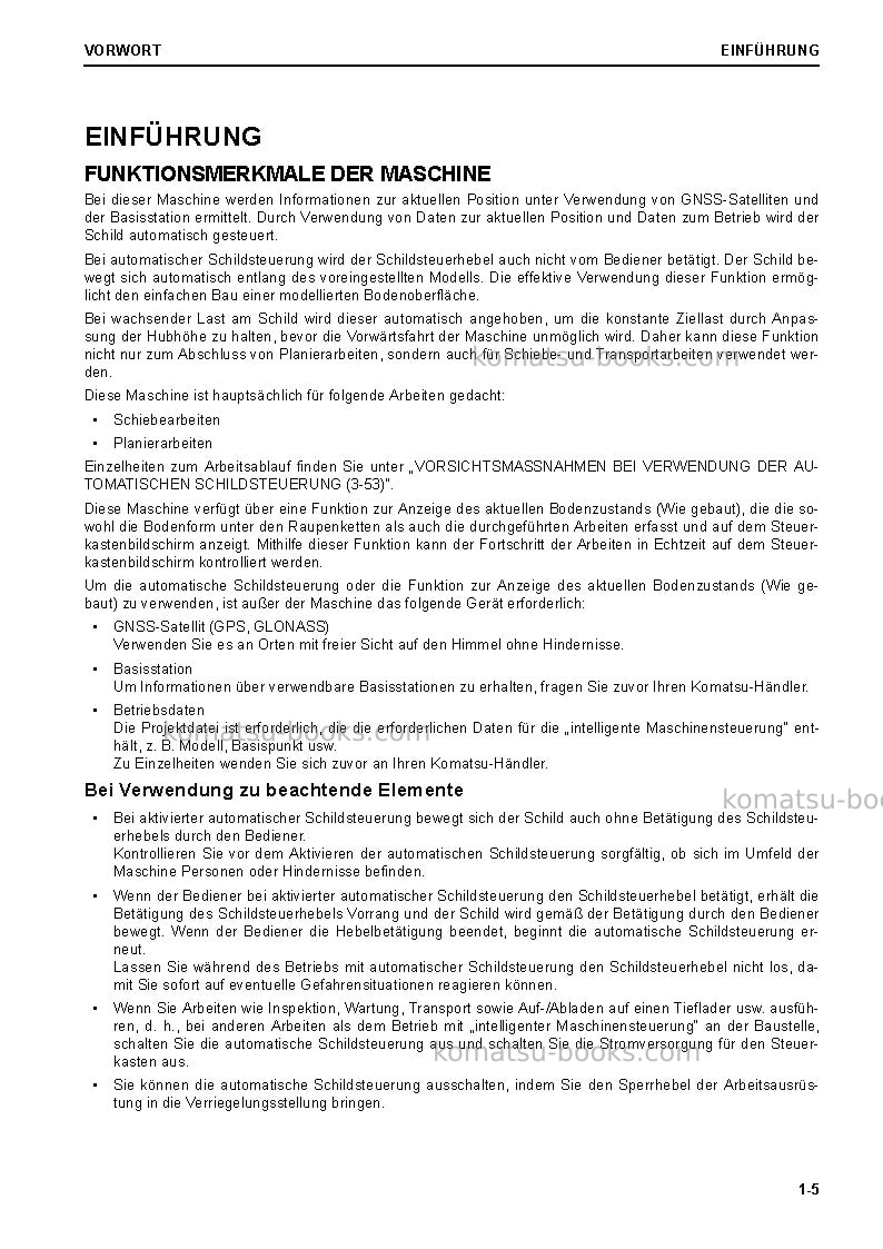 Komatsu d65exi-18jpn Betriebsanleitung Titelseite Seite 7 Komatsu d65exi-18jpn Betriebsanleitung Titelseite Seite 7