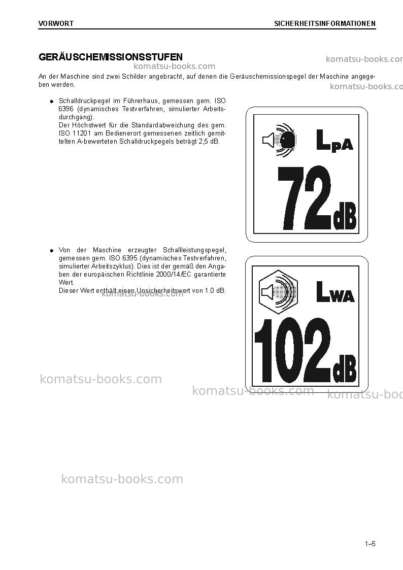 Komatsu pc228uslc-10jpn Betriebsanleitung Titelseite Seite 7