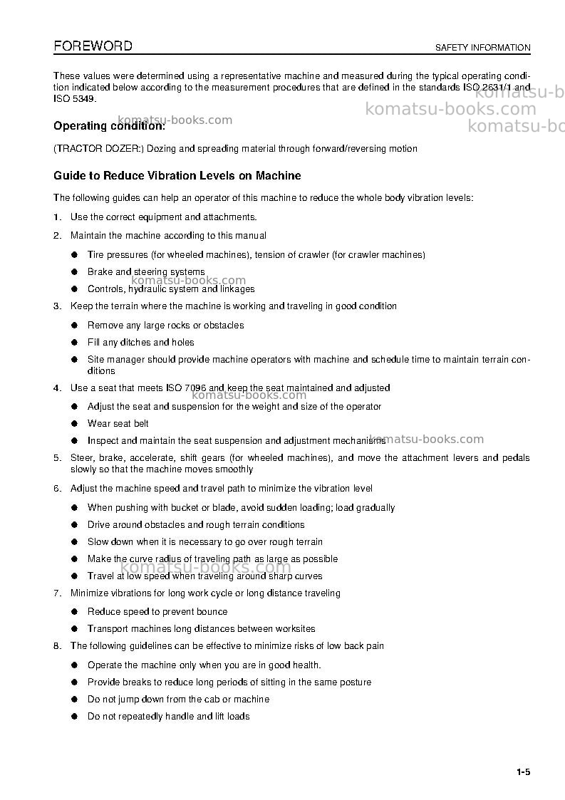 Komatsu d155ax-6jpn-for eu Operation manual cover Page 7 Komatsu d155ax-6jpn-for eu Operation manual cover Page 7