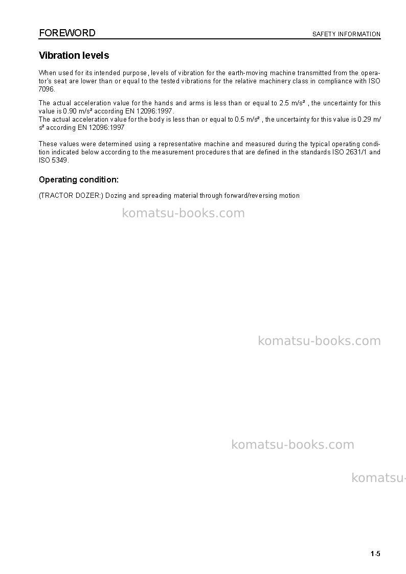 Komatsu d155ax-6jpn-for eu Operation manual cover Page 7 Komatsu d155ax-6jpn-for eu Operation manual cover Page 7