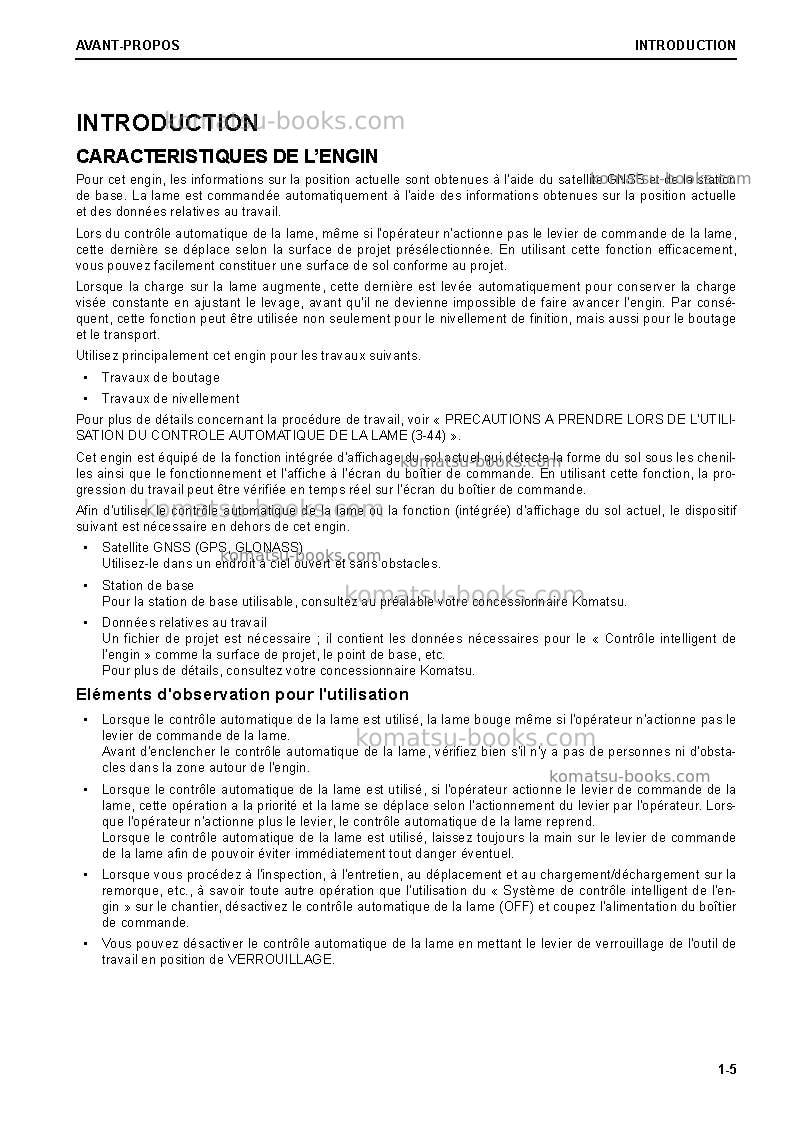 Komatsu d61exi-24jpn Manuel d'utilisation couverture Page 7 Komatsu d61exi-24jpn Manuel d'utilisation couverture Page 7