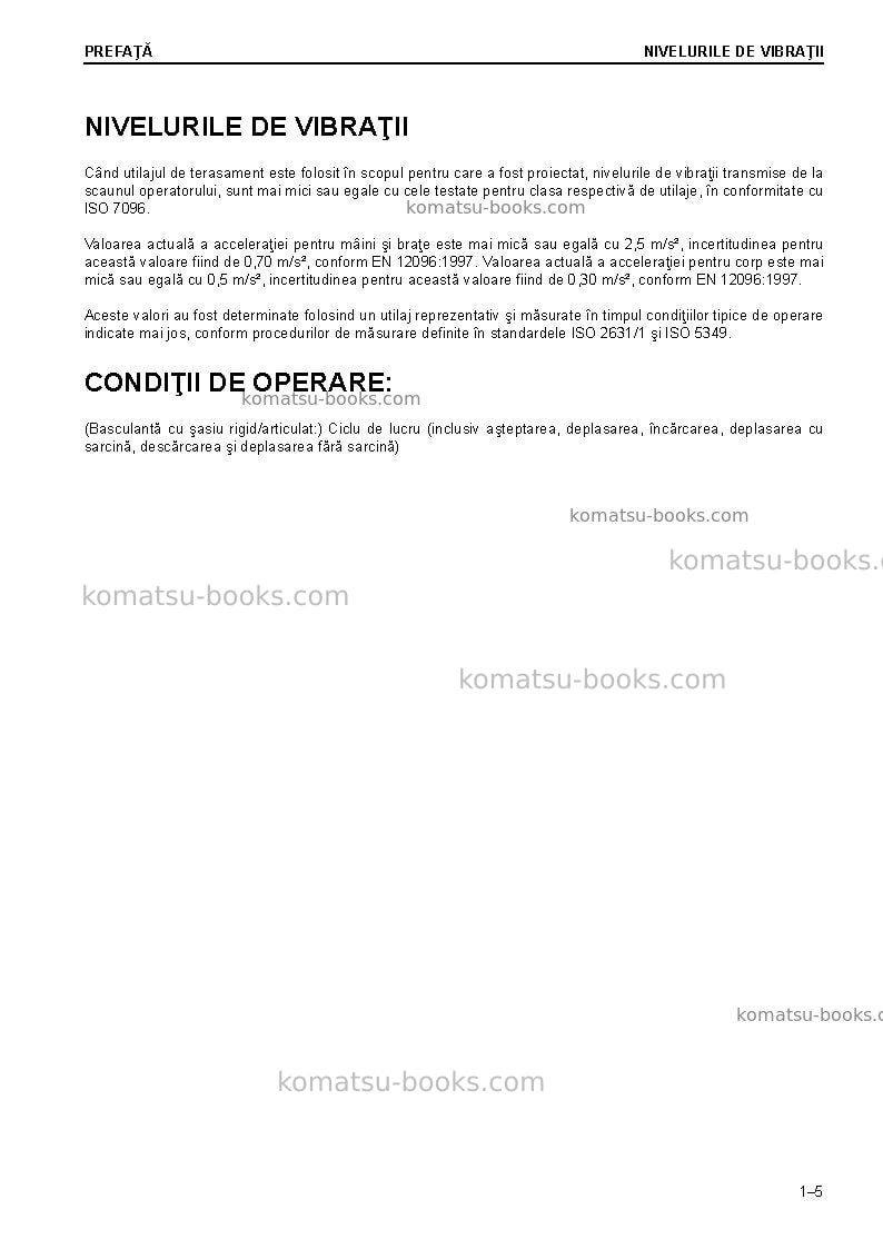 Komatsu hm300-3jpn Operation manual cover Page 7 Komatsu hm300-3jpn Operation manual cover Page 7