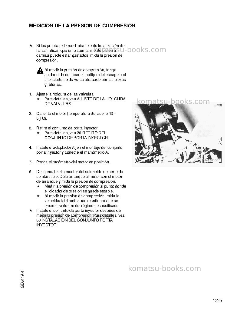 Komatsu gd611a-1jpn Reparación y mantenimiento cover Page 7