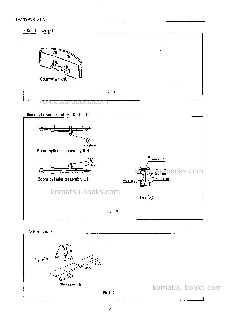 Komatsu pc400lc-6jpn--50c degree, pipe looper spec Field assembly manual cover Page 7