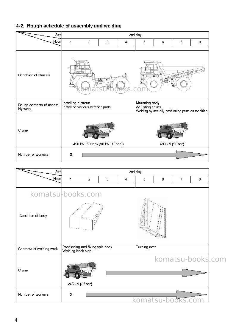 Komatsu hd465-7jpn Field assembly manual cover Page 7 Komatsu hd465-7jpn Field assembly manual cover Page 7