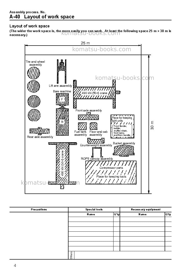 Komatsu wa900-3jpn Field assembly manual cover Page 7 Komatsu wa900-3jpn Field assembly manual cover Page 7