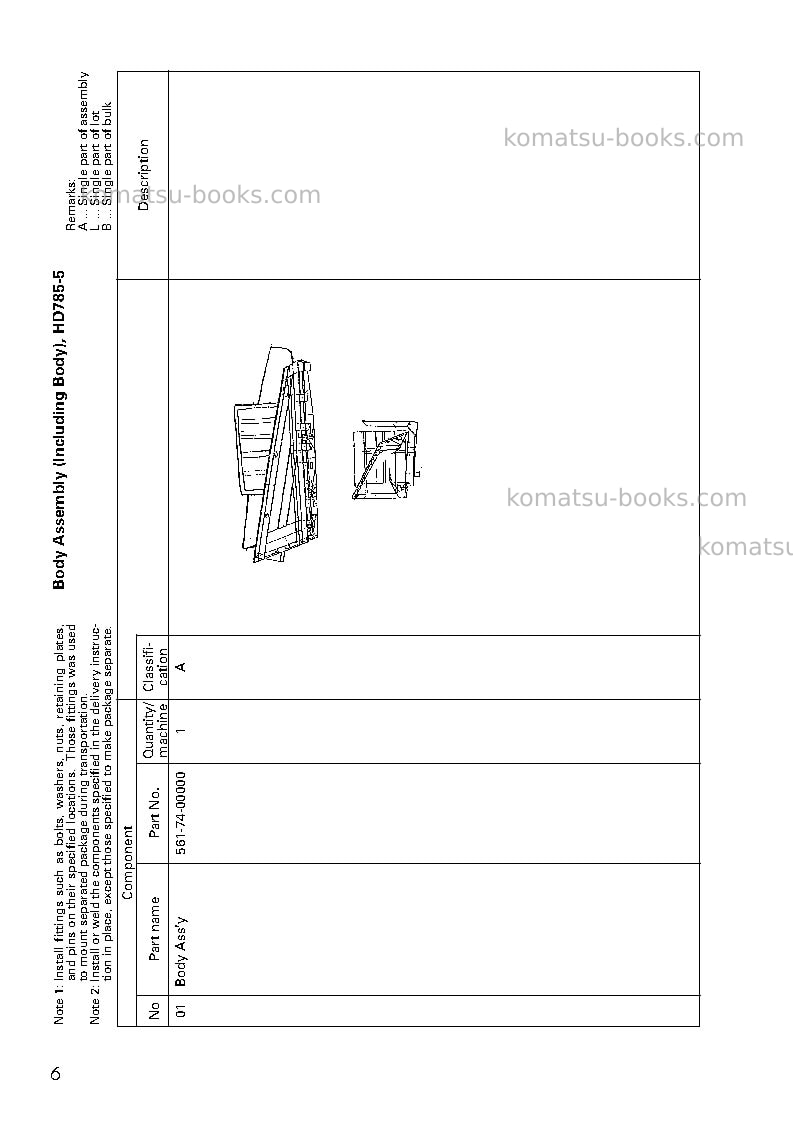 Komatsu hd785-5jpn Field assembly manual cover Page 7 Komatsu hd785-5jpn Field assembly manual cover Page 7