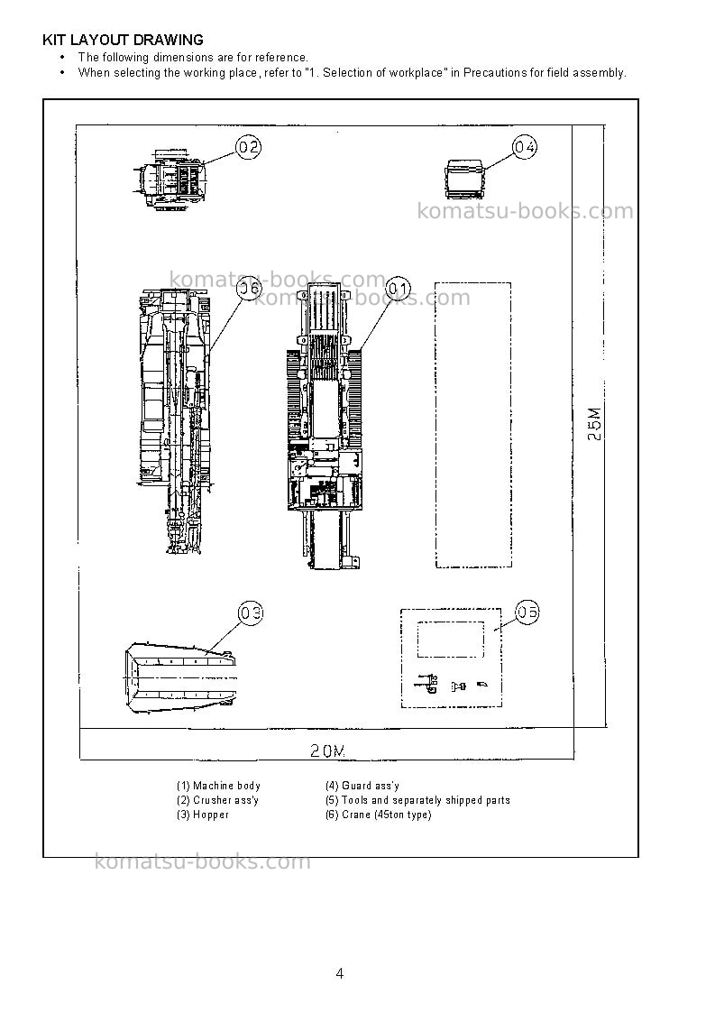 Komatsu br550jg-1jpn Field assembly manual cover Page 7 Komatsu br550jg-1jpn Field assembly manual cover Page 7