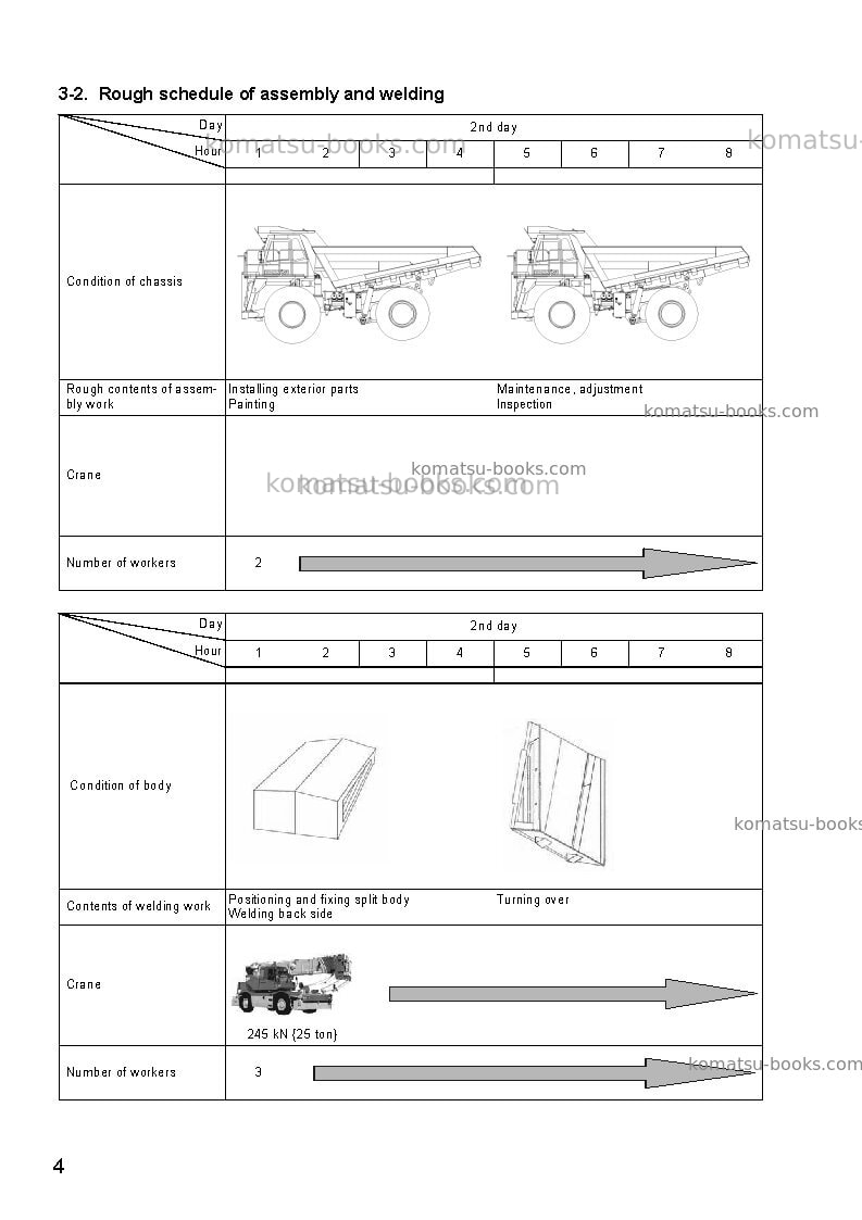Komatsu hd325-7jpn Field assembly manual cover Page 7 Komatsu hd325-7jpn Field assembly manual cover Page 7
