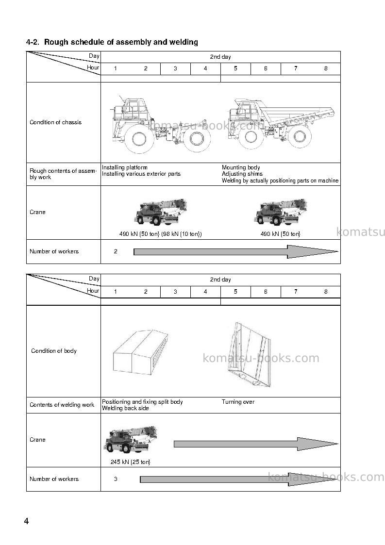 Komatsu hd465-7jpn-e0 Field assembly manual cover Page 7