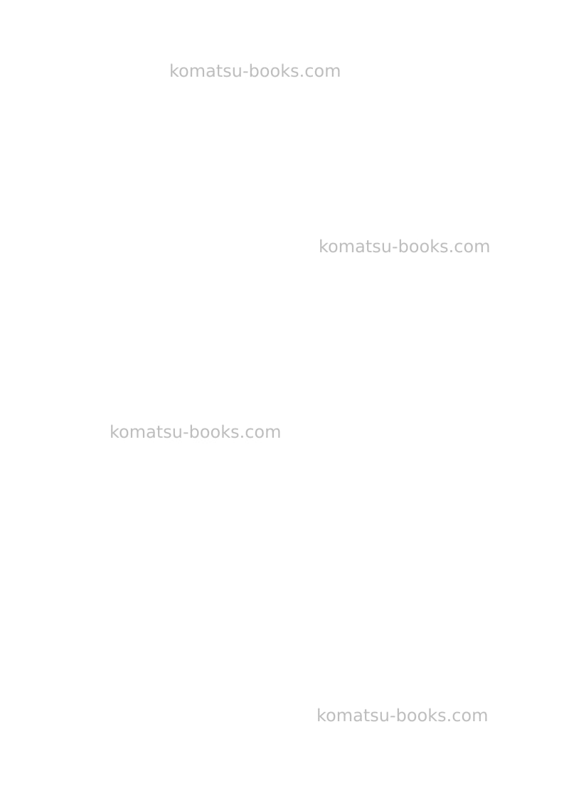 Komatsu pc1250-8jpn-r Field assembly manual cover Page 7 Komatsu pc1250-8jpn-r Field assembly manual cover Page 7