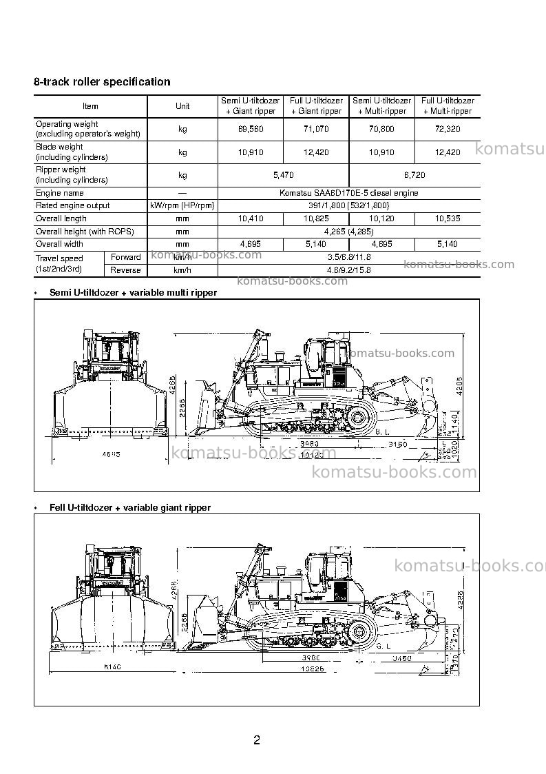 Komatsu d375a-5jpn-w/o egr Field assembly manual cover Page 7