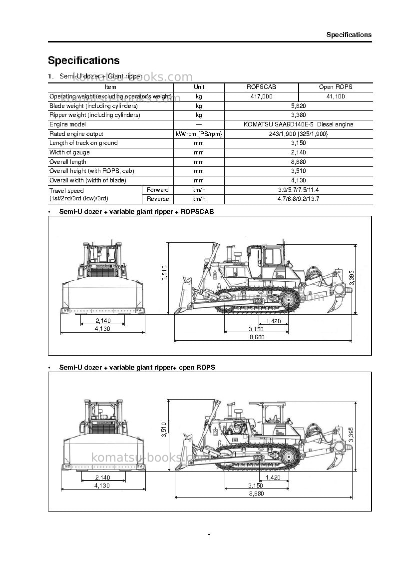 Komatsu d155a-6jpn Field assembly manual cover Page 7