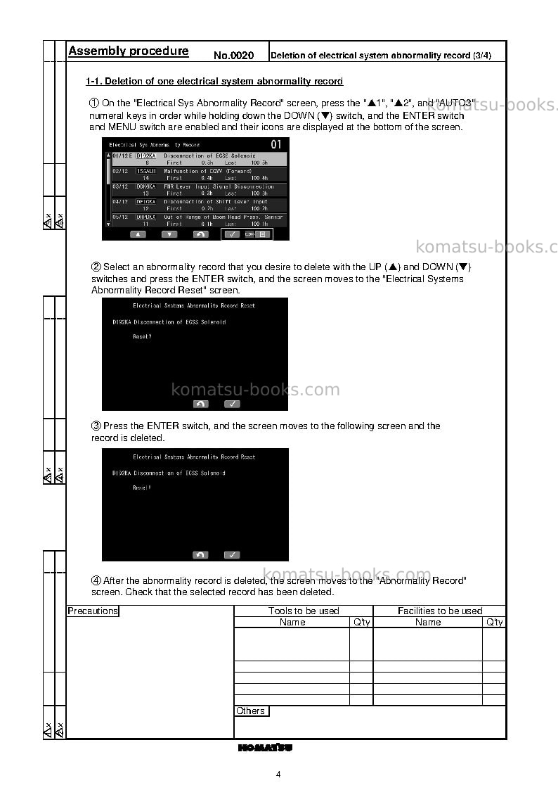 Komatsu wa380-8jpn Field assembly manual cover Page 7