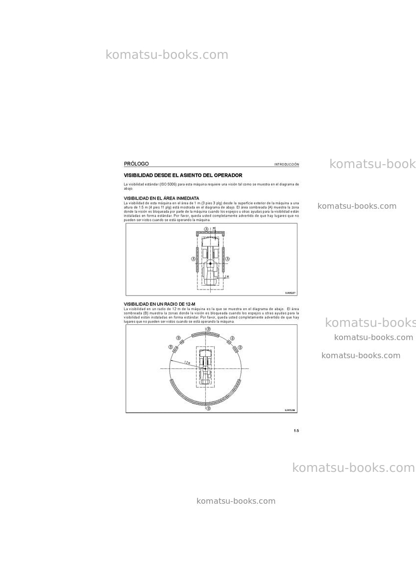 Komatsu wa1200-6jpn Manual de operación cover Page 7 Komatsu wa1200-6jpn Manual de operación cover Page 7