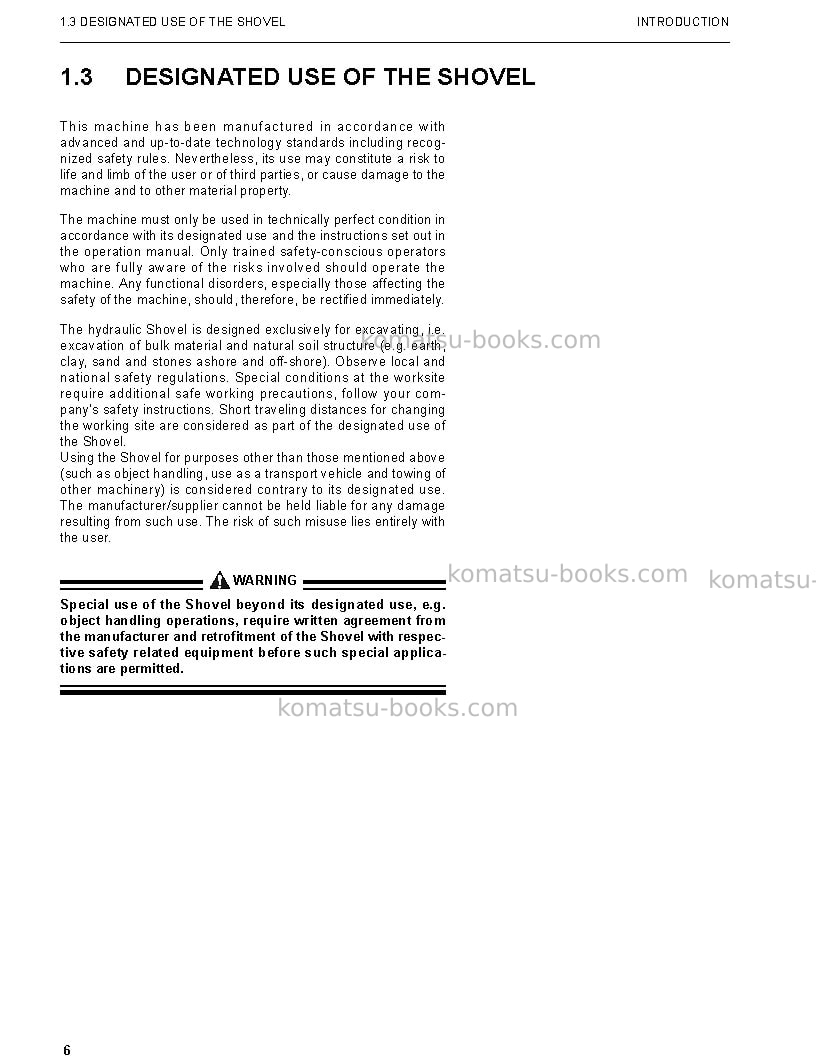 Komatsu pc8000e-6deu Repair & maintenance cover Page 7