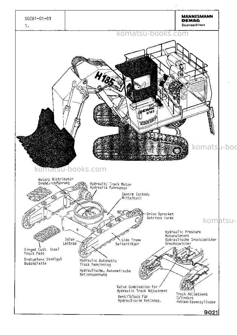 Komatsu h185sdeu Repair & maintenance cover Page 7