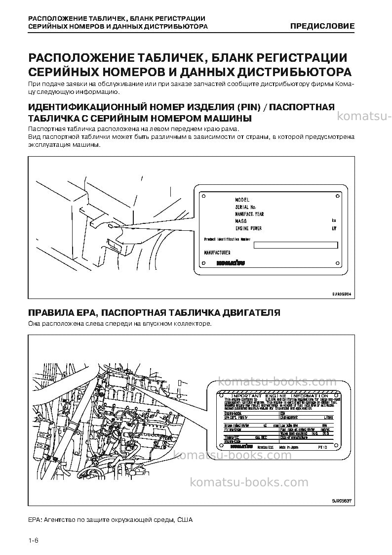 Komatsu hd785-7jpn--40c degree for cis Руководство по эксплуатации обложка Страница 7