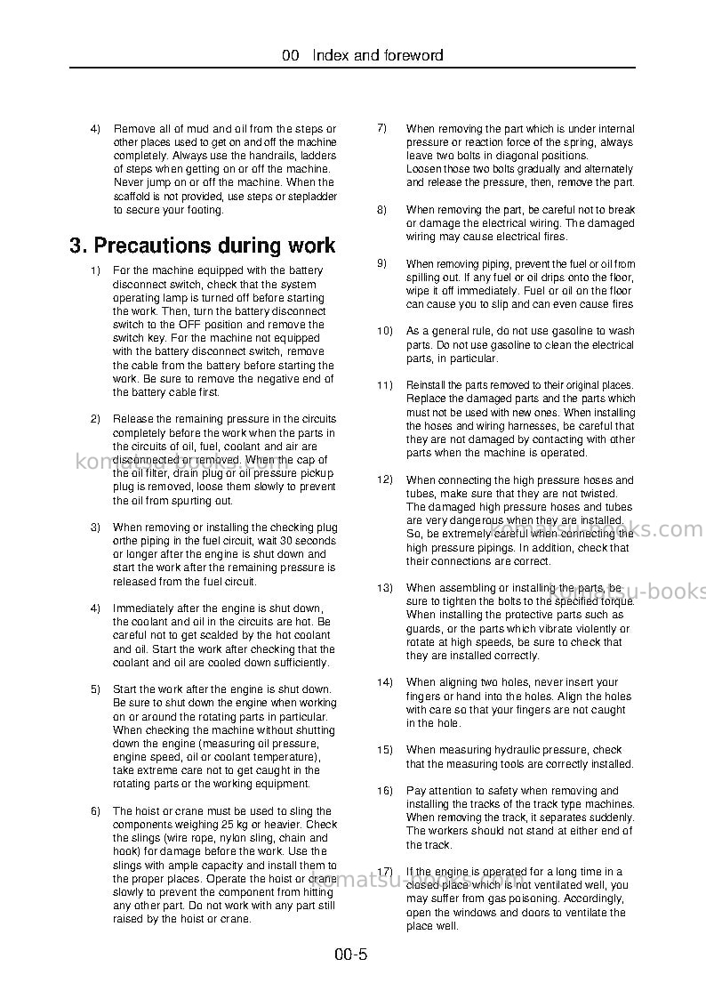 Komatsu jgx50-1jpn-xcentric ripper Operation manual cover Page 7 Komatsu jgx50-1jpn-xcentric ripper Operation manual cover Page 7