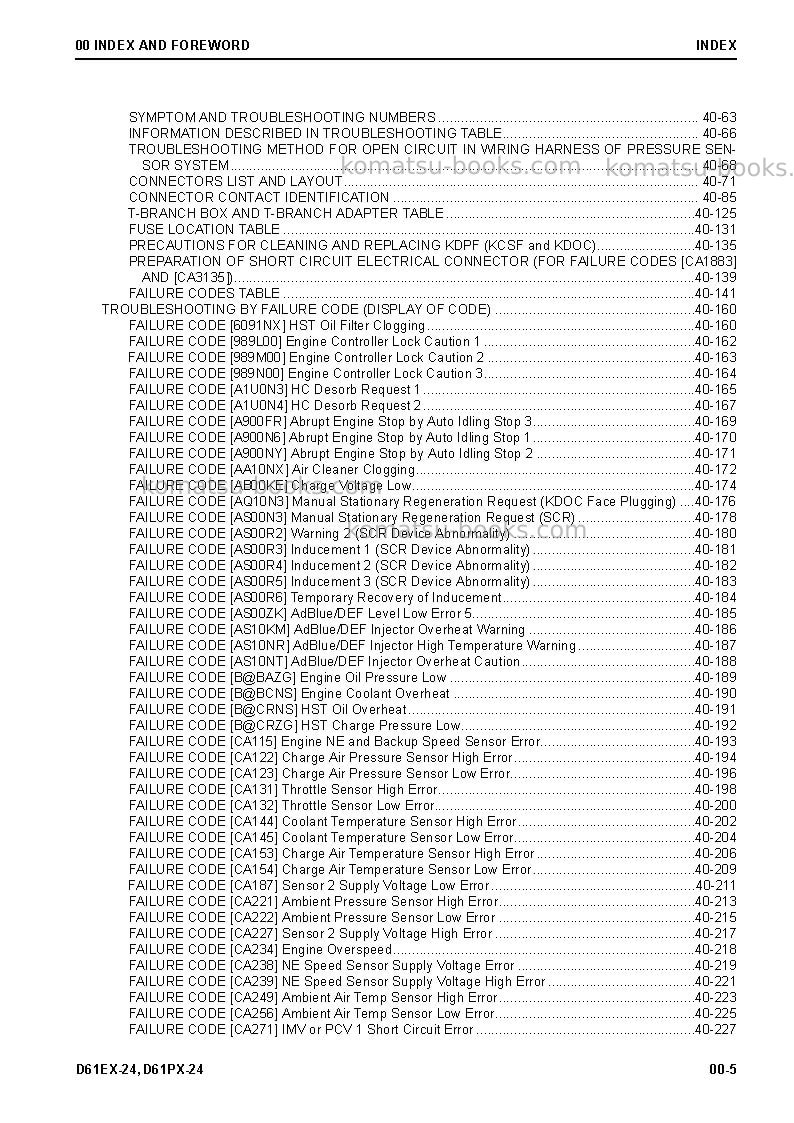Komatsu d61ex-24jpn Repair & maintenance cover Page 7 Komatsu d61ex-24jpn Repair & maintenance cover Page 7