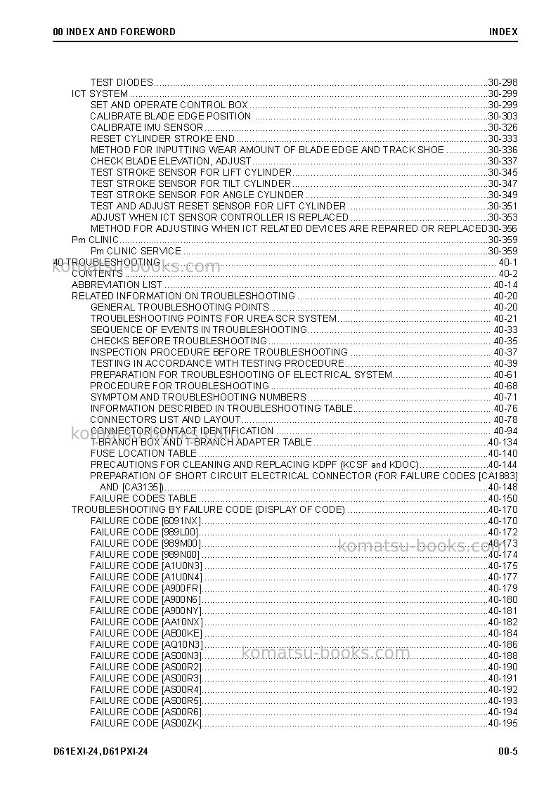 Komatsu d61ex-24jpn Field assembly manual cover Page 7 Komatsu d61ex-24jpn Field assembly manual cover Page 7