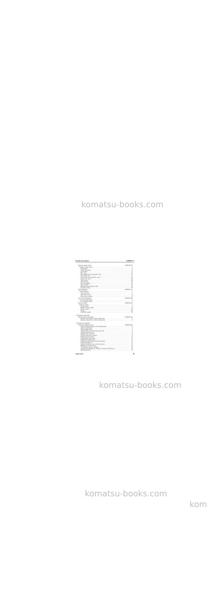 Komatsu pc240lc-8bra Repair & maintenance cover Page 7 Komatsu pc240lc-8bra Repair & maintenance cover Page 7