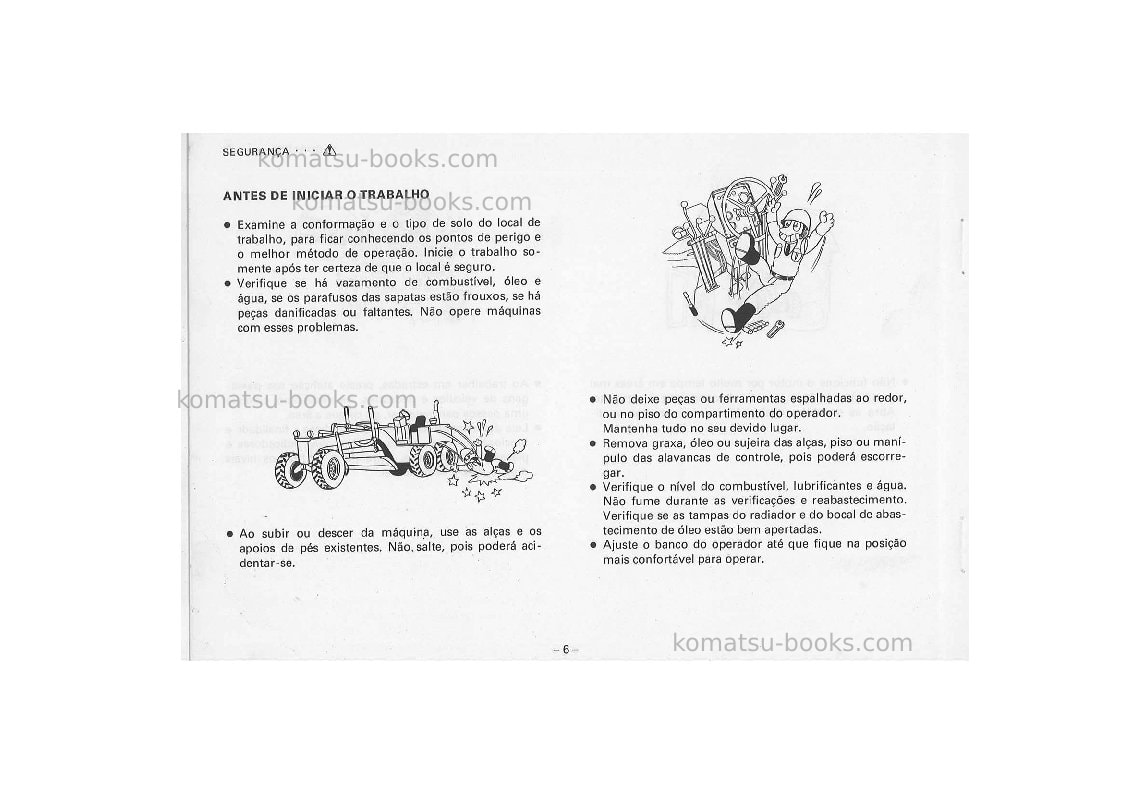 Komatsu gd523r-1jpn Manual de operação capa Página 7