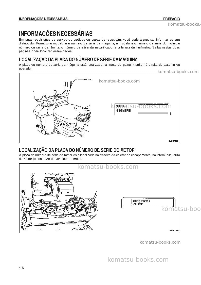 Komatsu d275ax-5jpn Manual de operação capa Página 7