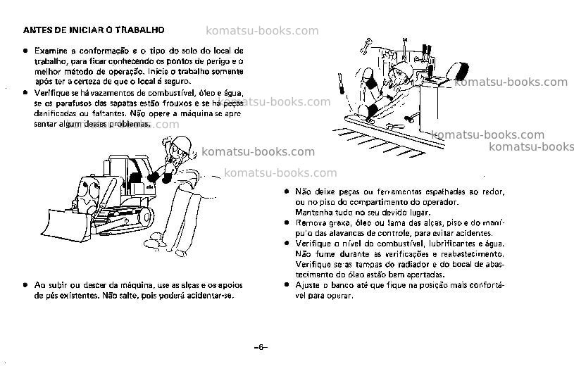 Komatsu d50a-15jpn Manual de operação capa Página 7 Komatsu d50a-15jpn Manual de operação capa Página 7