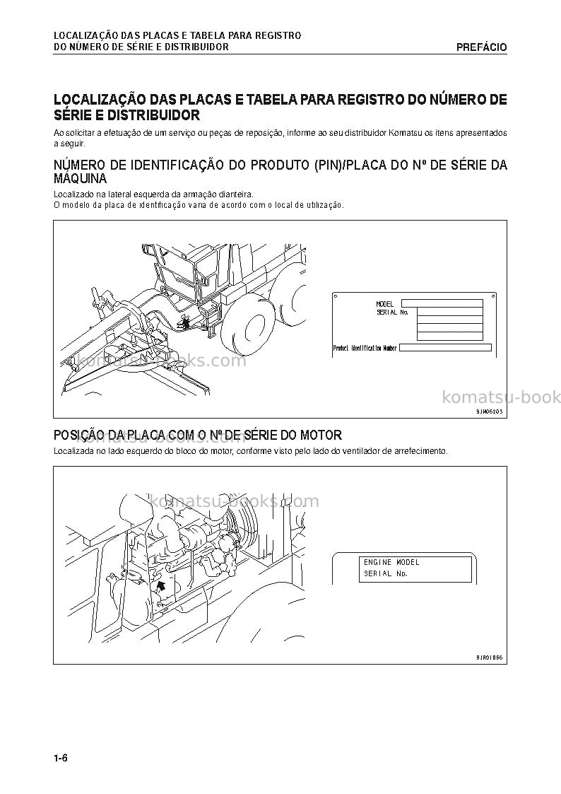 Komatsu gd825a-2jpn Manual de operação capa Página 7 Komatsu gd825a-2jpn Manual de operação capa Página 7