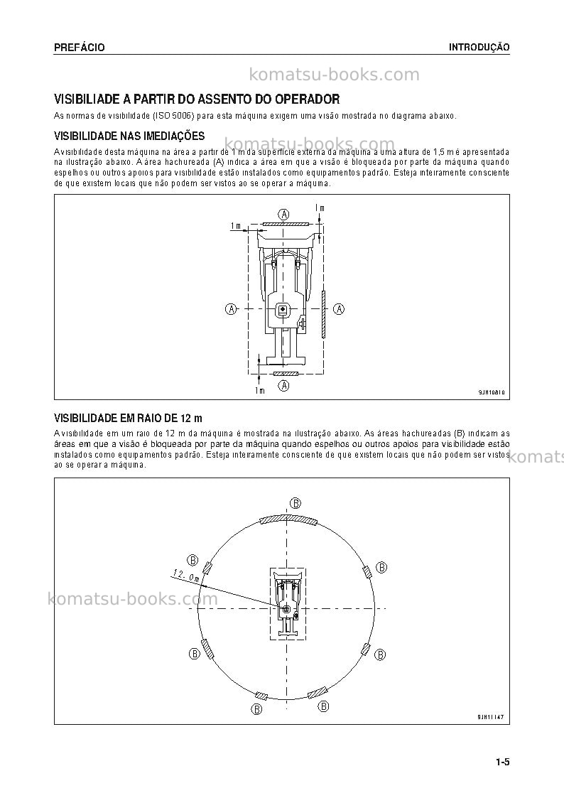 Komatsu d375a-6jpn-r Manual de operação capa Página 7