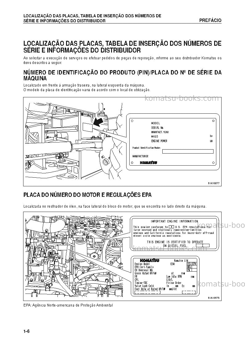 Komatsu gd655-5bbra Manual de operação capa Página 7