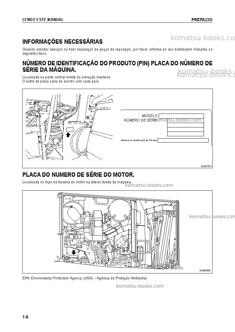 Komatsu wa470-6jpn Manual de operação capa Página 7 Komatsu wa470-6jpn Manual de operação capa Página 7
