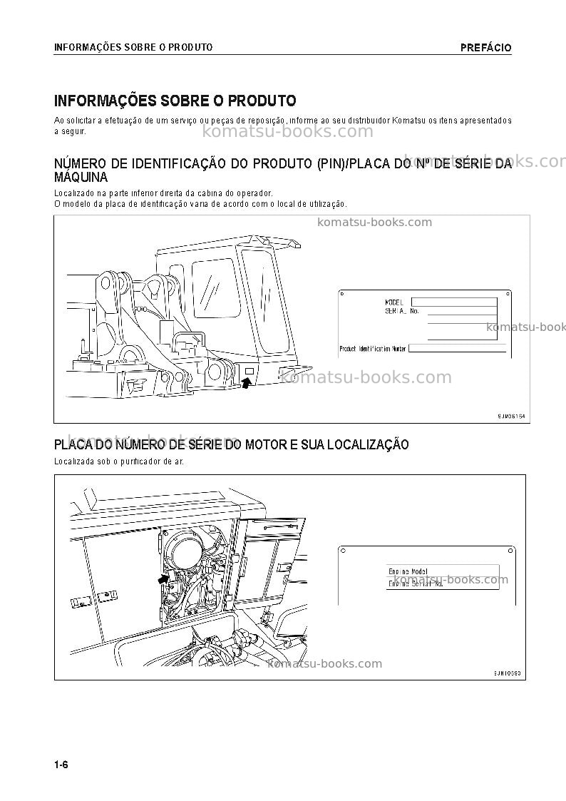 Komatsu pc1250lc-8jpn Manual de operação capa Página 7