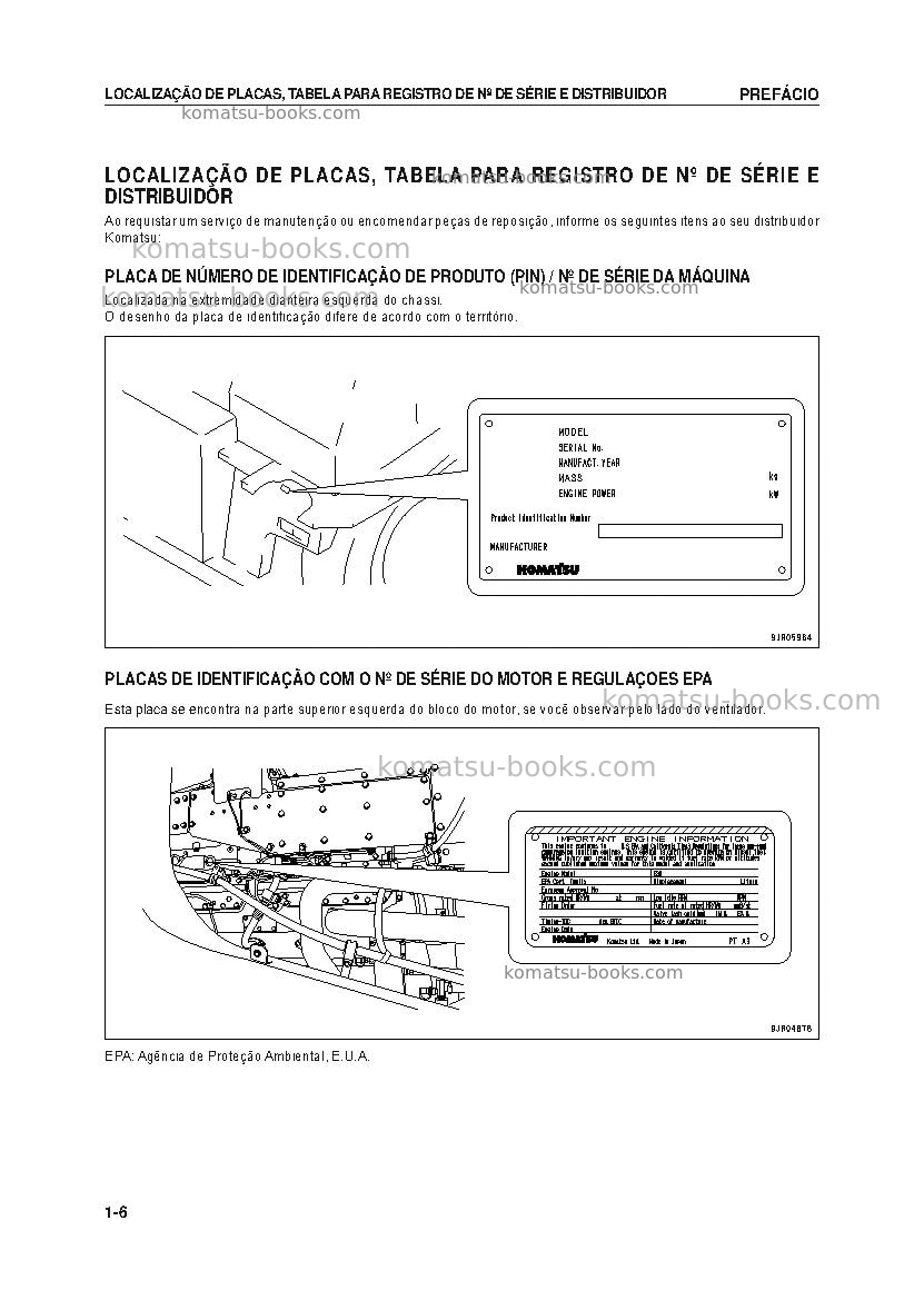 Komatsu hd465-7jpn-e0 Manual de operação capa Página 7 Komatsu hd465-7jpn-e0 Manual de operação capa Página 7