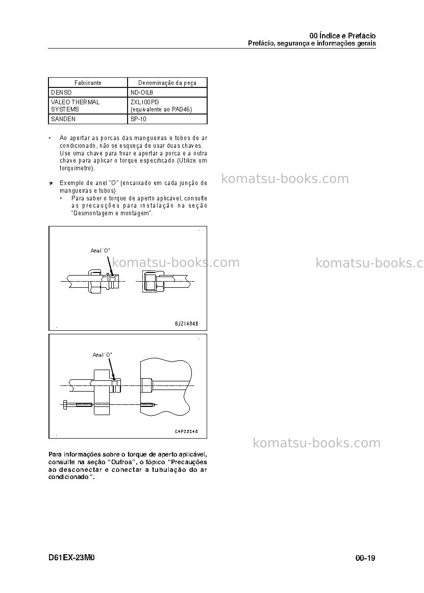 Komatsu d61ex-23bra-m0 Reparo e manutenção capa Página 7