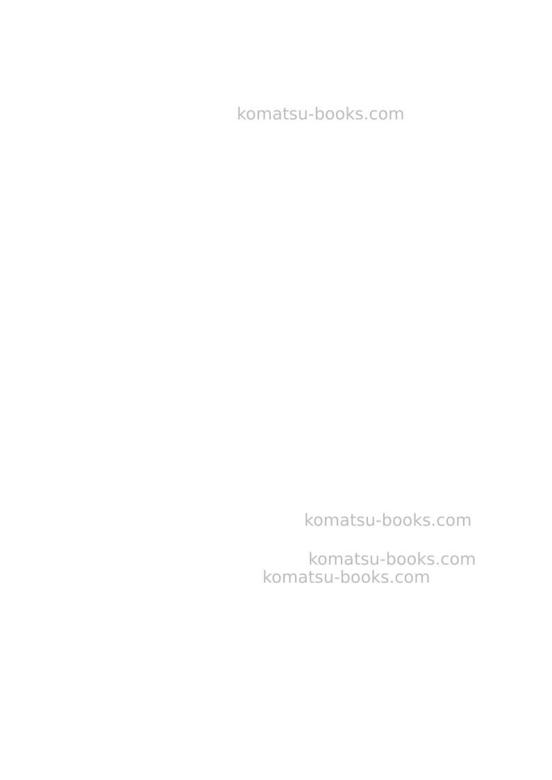 Komatsu 560c Operation manual cover Page 7 Komatsu 560c Operation manual cover Page 7