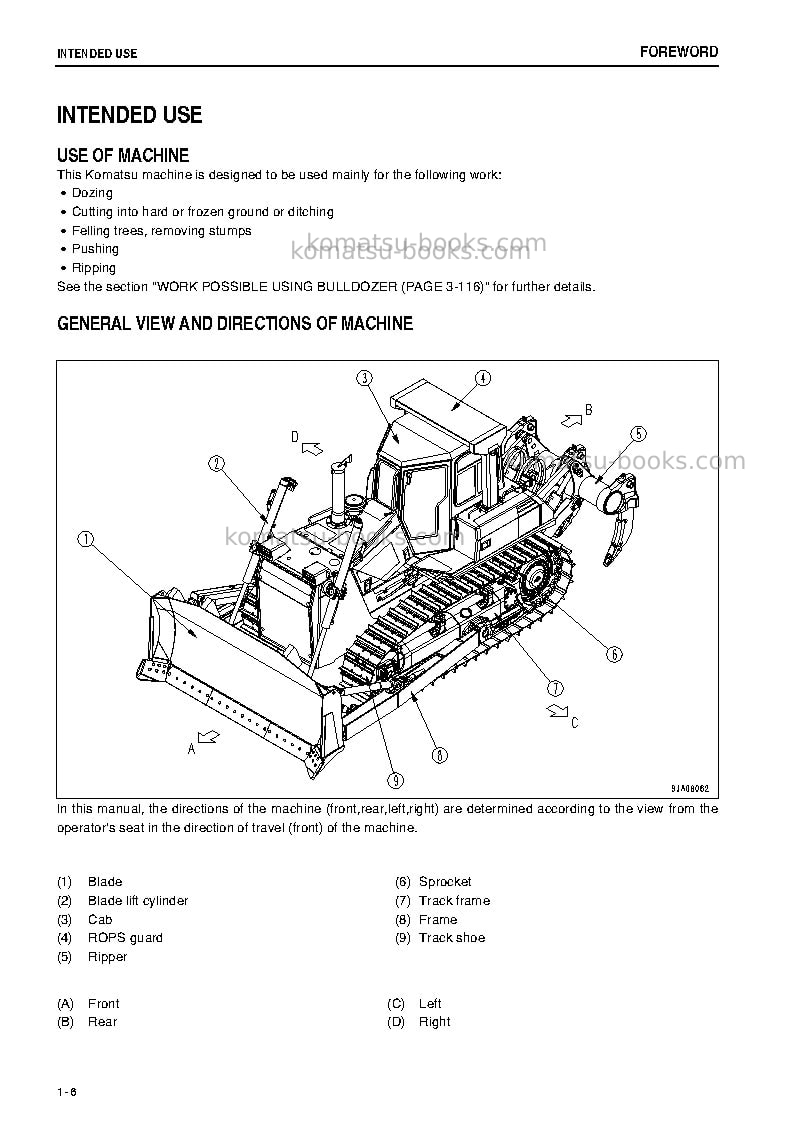 Komatsu d85ex-15jpn-tier3 Operation manual cover Page 7 Komatsu d85ex-15jpn-tier3 Operation manual cover Page 7