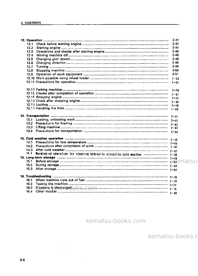 Komatsu wd420-3jpn Operation manual cover Page 7 Komatsu wd420-3jpn Operation manual cover Page 7